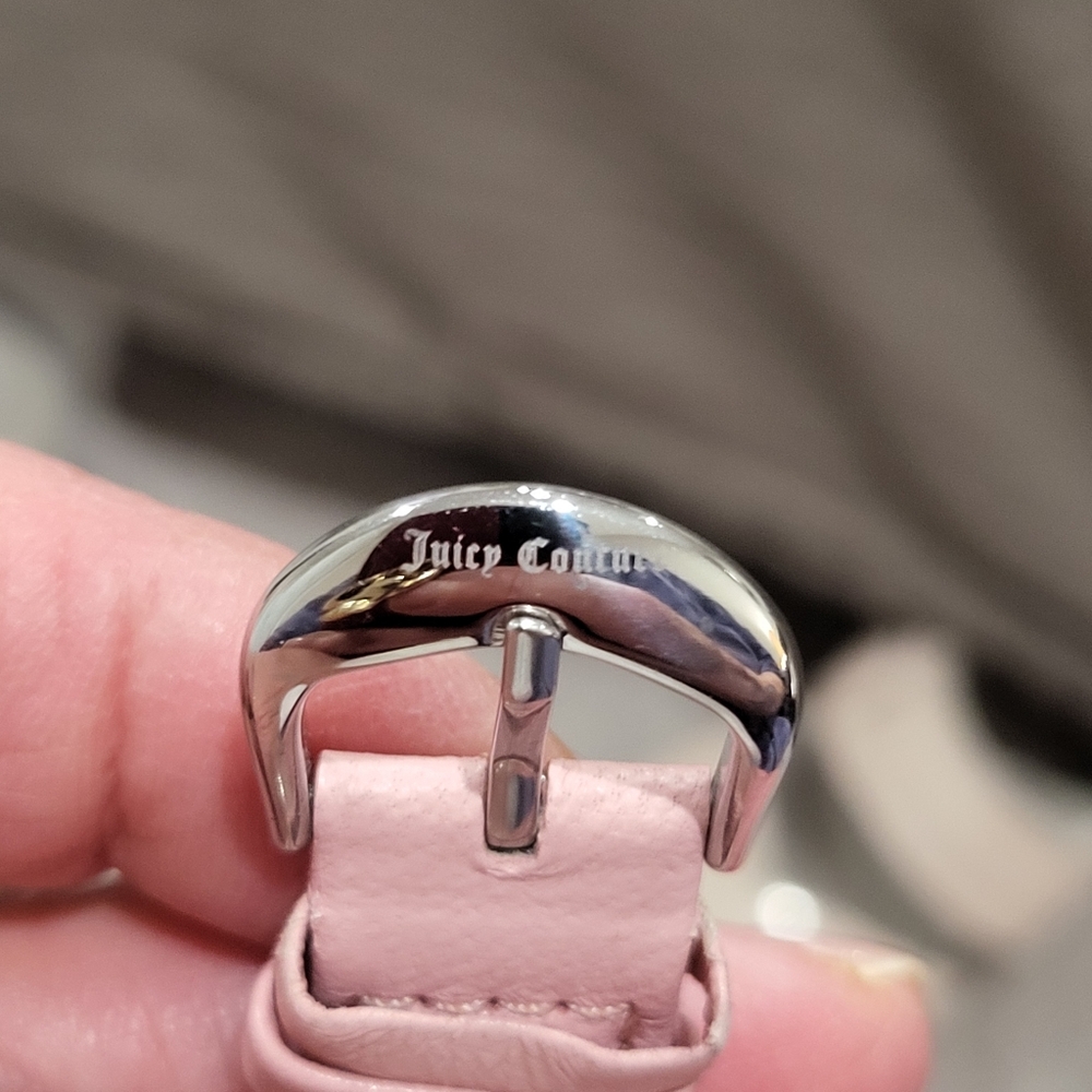 Juicy Couture Women's Watch With A Pink Leather Strap. Swarovski Crystals. - Picture 5 of 12